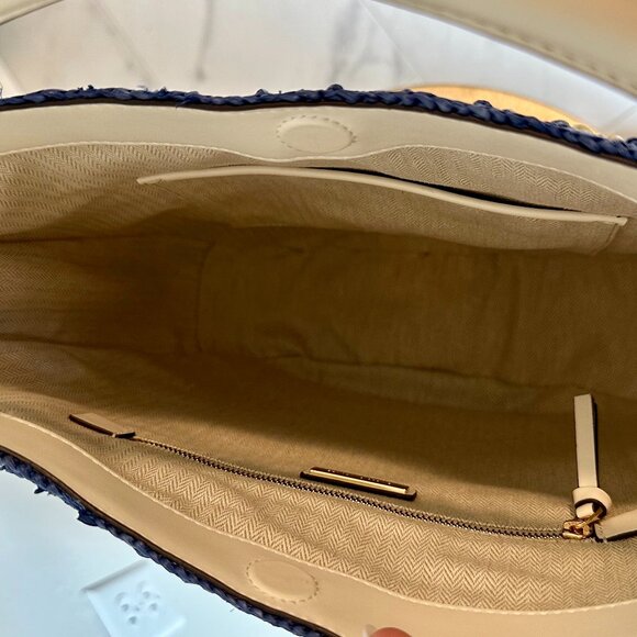 Tory Burch Thea Straw Bucket Shoulder Bag - Picture 12 of 15